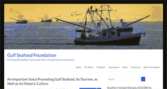 Desktop Screenshot of gulfseafoodfoundation.org