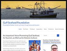 Tablet Screenshot of gulfseafoodfoundation.org